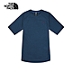 【The North Face 官方旗艦】北面男款藍色吸濕排汗防曬休閒短袖T恤｜7QOSHKW product thumbnail 1