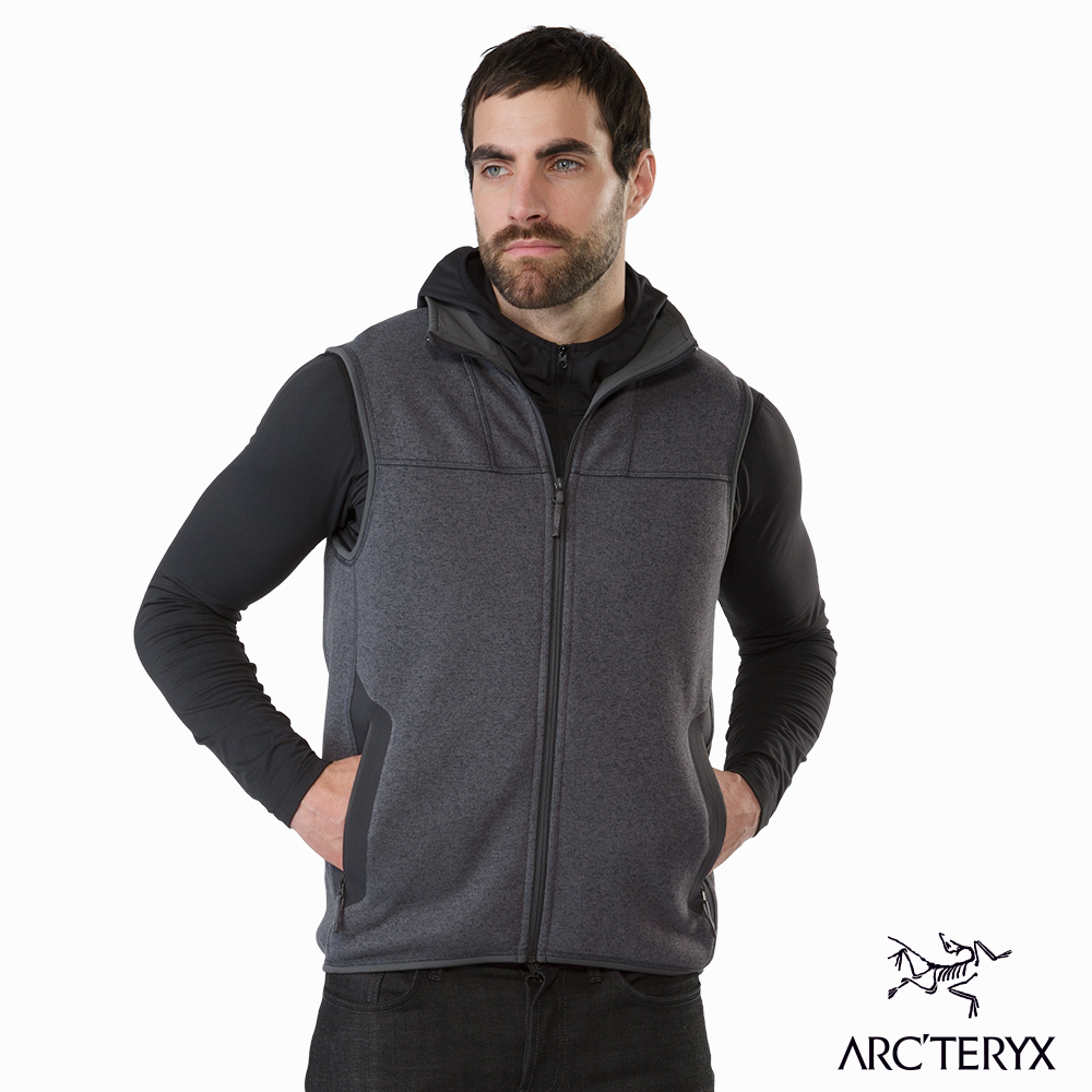 Arcteryx 男 Covert刷毛背心 機長灰