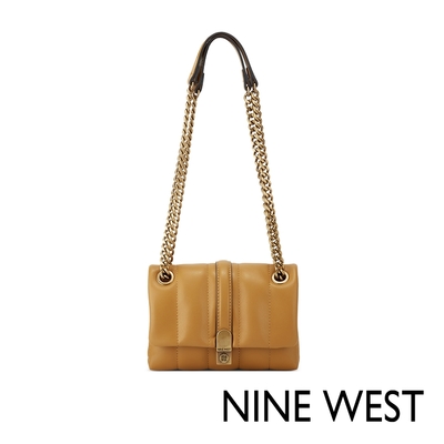 NINE WEST EVADNE 絎縫肩背包-橙黃(134472)