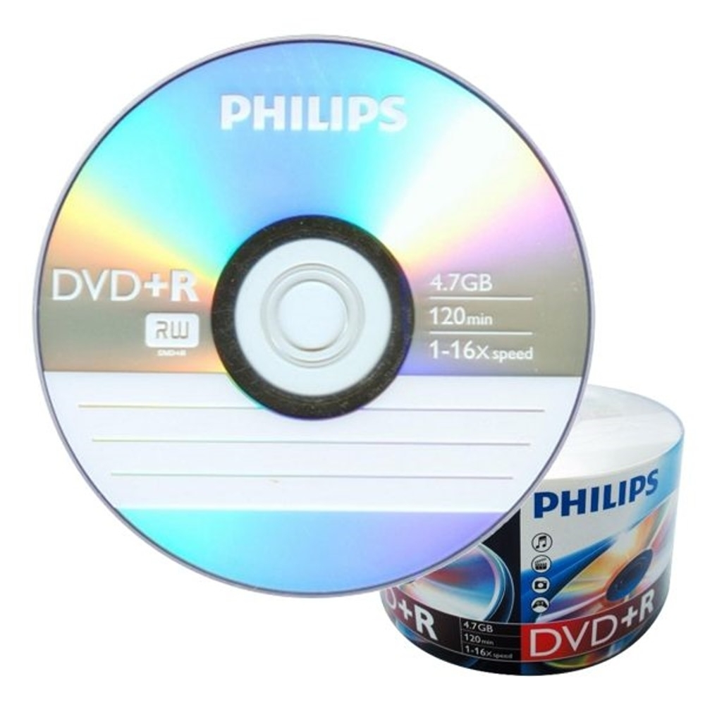飛利浦 PHILIPS 空白光碟片 DVD+R 4.7GB 16X 光碟燒錄片X 600片