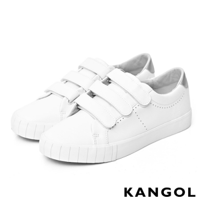 【KANGOL】三帶皮革休閒鞋-共兩色