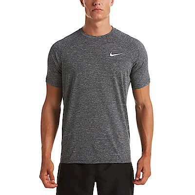 Nike Heather [NESSA589-001] 男 短袖 上衣 T恤 防曬衣 抗UV 運動 訓練 慢跑 麻灰