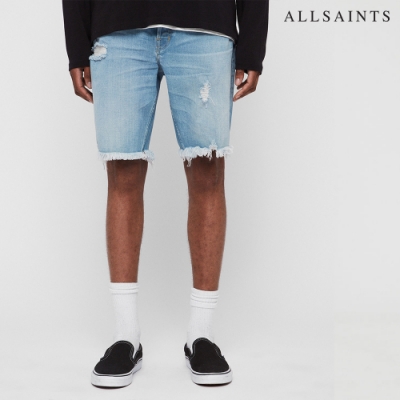 ALLSAINTS SWITCH 純棉休閒刷破牛仔短褲