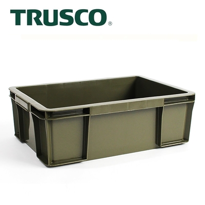 【Trusco】塑膠收納盒-墨綠-大(THC-04B-OD)