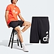 adidas 短褲 Graphic Print Shorts 男款 黑 白 純棉 抽繩 褲子 愛迪達 IP3801 product thumbnail 1