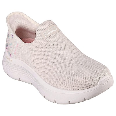 Skechers Go Walk Flex [124822OWHT] 女 健走鞋 步行 休閒 瞬穿舒適科技 碎花 米白