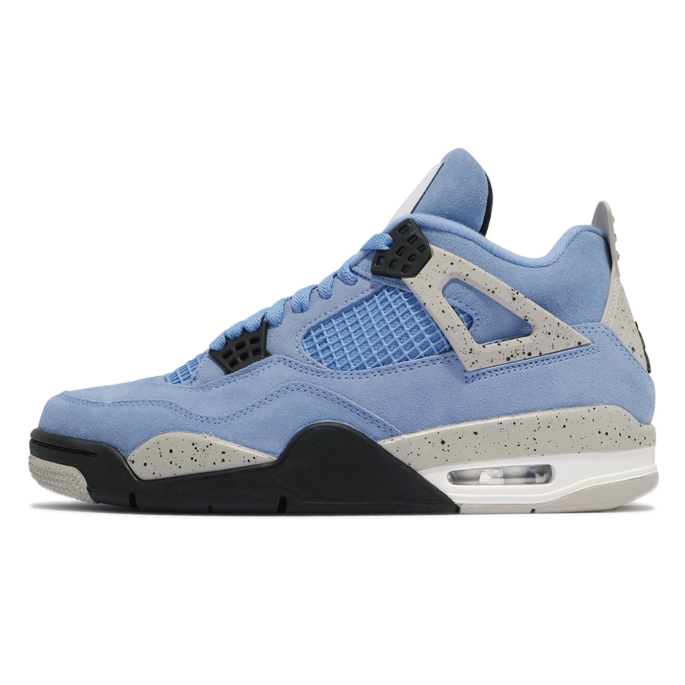 Nike 喬丹Air Jordan 4代男鞋麂皮University Blue AJ4 藍白CT8527400