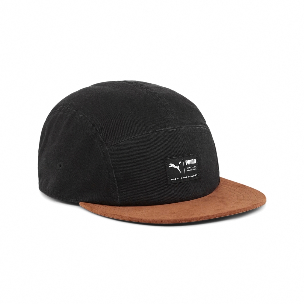 Puma 棒球帽Skate 5 Panel Cap 黑棕五分割帽可調式帽圍老帽帽子 