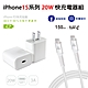 iPhone15系列 20W PD充電器(E630)+SEKC Type-C to Type-C 快充線1.5M product thumbnail 1