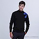 ROBERTA諾貝達 台灣製 舒適保暖 千鳥紋純美麗諾羊毛衣RSC59-99藍黑 product thumbnail 2