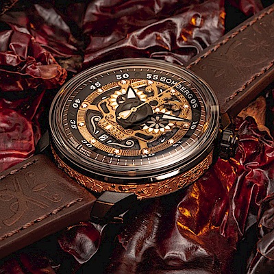 BOMBERG 炸彈表 Auto Mariachi Skull 限量版