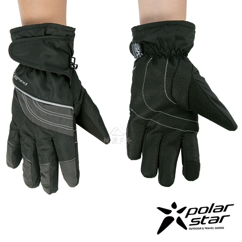 【 PolarStar 】中性防水保暖觸控手套『黑』P18627