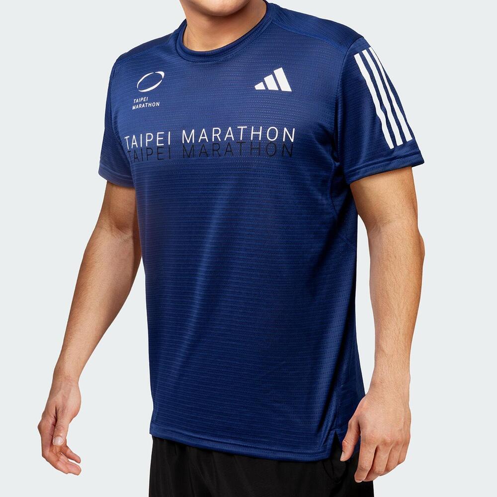Adidas TM Event Tee M IX1608 男 短袖 上衣 亞洲版 運動 慢跑 訓練 臺北馬拉松 深藍
