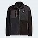 Adidas PF Sherpa M HY7285 男 立領 外套 運動 休閒 抓絨 保暖 舒適 寬鬆 愛迪達 黑 product thumbnail 1