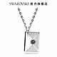 SWAROVSKI 施華洛世奇 Letra 項鏈 情書, 白色, 鍍白金色 product thumbnail 1