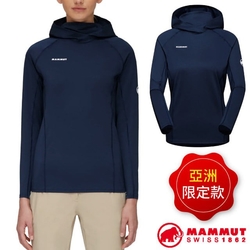 【MAMMUT 長毛象】AF 女 Selun FL Sun Hoody 機能套頭連帽上衣_1016-01410-5118 海洋藍