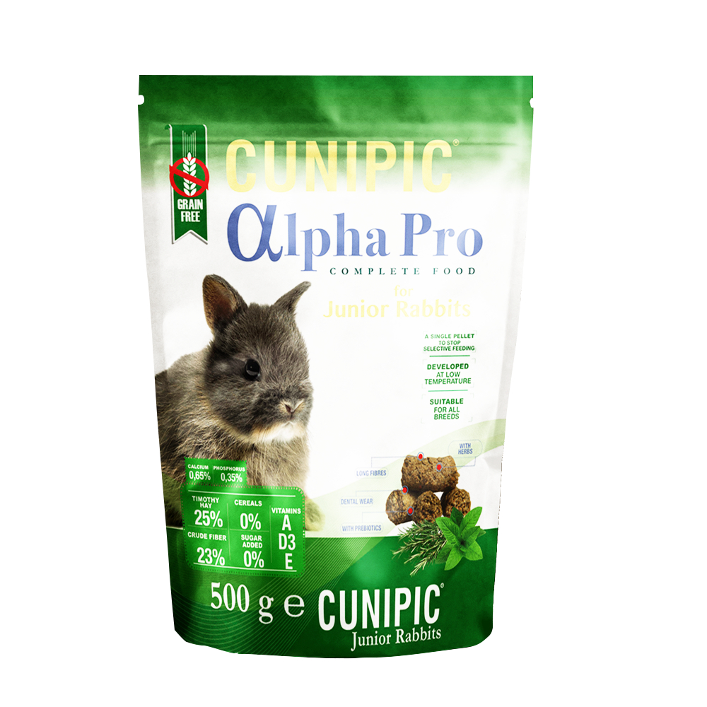 【西班牙CUNIPIC】頂級專業照護系列-無穀幼兔飼料500g x2包