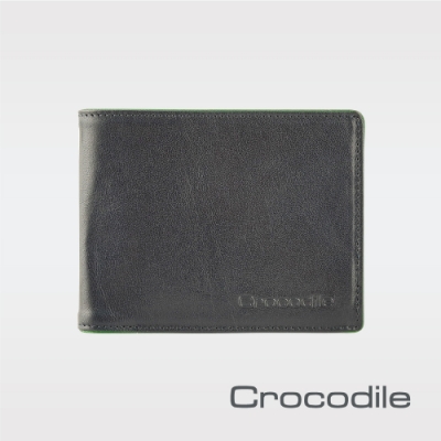 Crocodile Square Edge系列 拉鍊上翻短夾 0103-09103