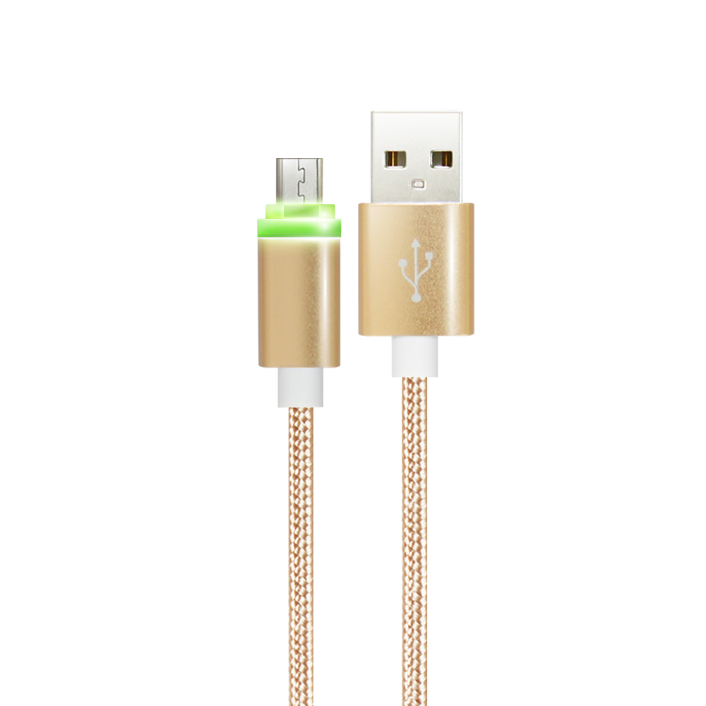 AISURE for Micro USB 安卓系列LED編織傳輸充電線