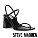 STEVE MADDEN-KOSMO 細帶方頭粗跟涼鞋-黑色 product thumbnail 1