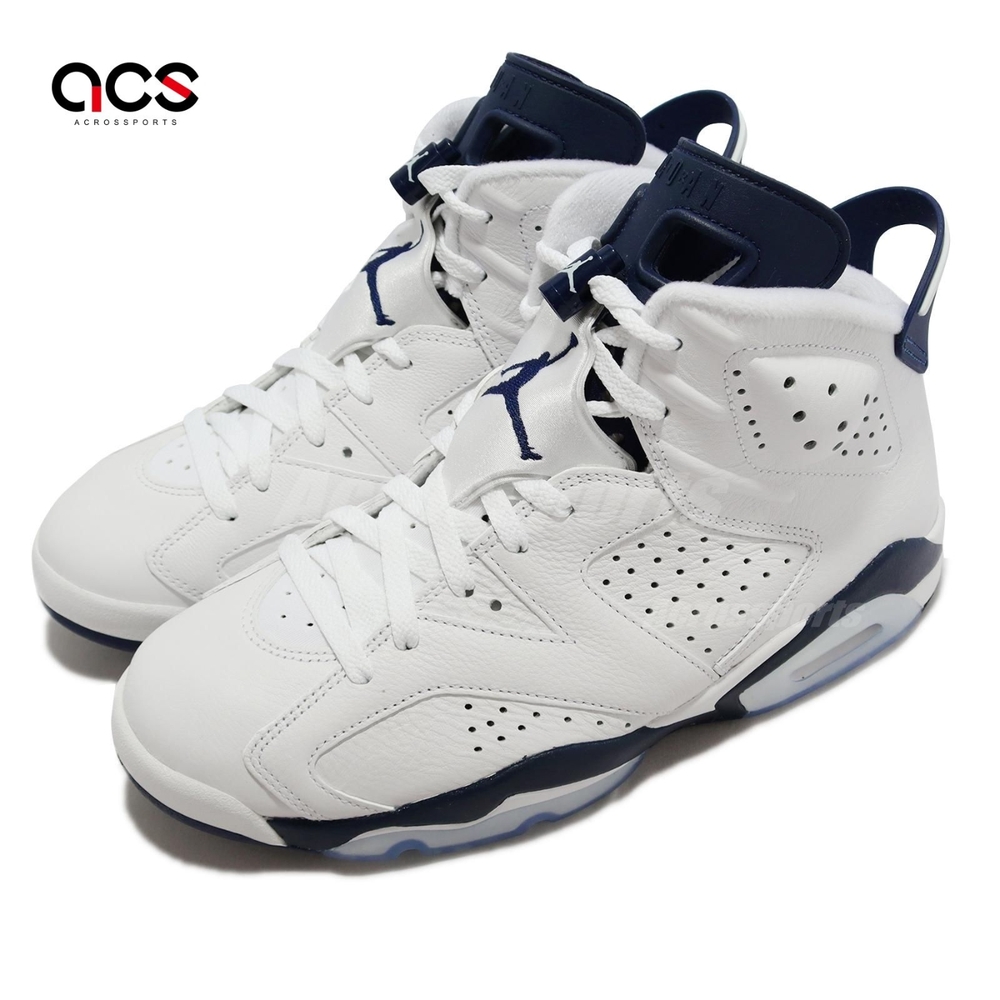 Nike 喬丹鞋 Air Jordan 6 Retro 男鞋 白 午夜藍 AJ6 經典 6代 CT8529-141