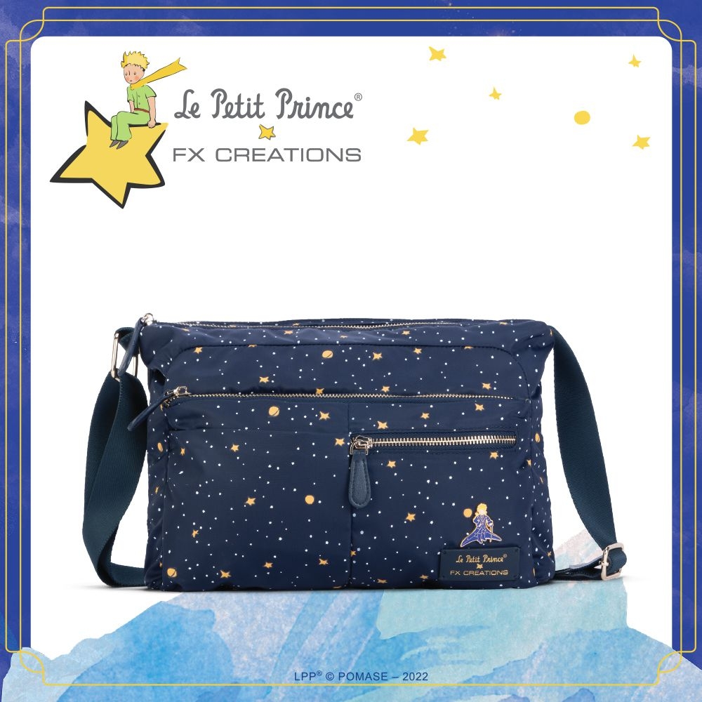 官方正品』【小王子Le Petit Prince聯名款】閃耀星空親子系列側背包(大