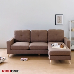 RICHOME 艾麗森無線充電L型布沙發W211xD146xH84.5 CM