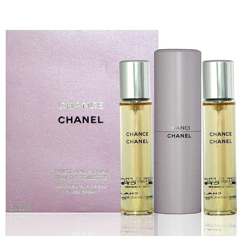 Chanel Eau De Toilette Twist & Spray 3x20ml Scent