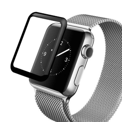 38mm-升級版 Apple Watch series 1,2,3 3D曲面滿版玻璃膜9H