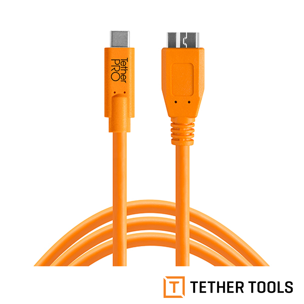 Tether Tools CUC3315-ORG Pro傳輸線USB-C 轉