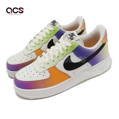 Nike 休閒鞋 Wmns Air Force 1 Low 07 女鞋 白 漸層 皮革 低筒 AF1 FD0801-100