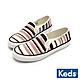 KEDS DOUBLE DECKER 風格線條帆布休閒鞋-黑/粉紅 9232W123476 product thumbnail 1