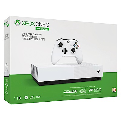 Xbox One S 1TB 全數位版 – 三遊戲同捆組