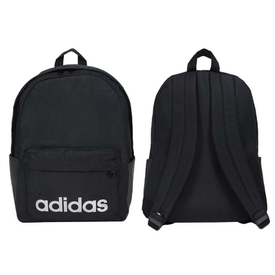 adidas 中型後背包-雙肩包 肩背包 愛迪達 hy0746 黑銀