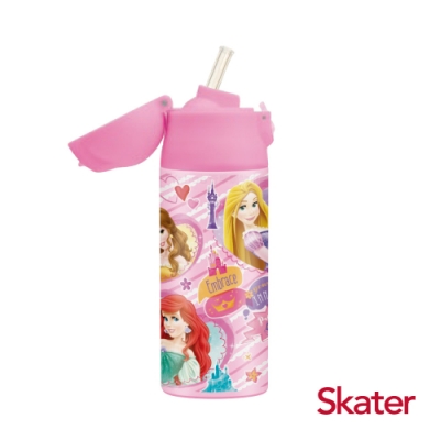 Skater不鏽鋼保溫吸管瓶(360ml) 迪士尼公主