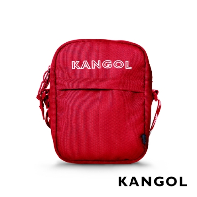 KANGOL LIBERTY系列 韓版潮流LOGO背帶小型側背包-紅色 KG1194