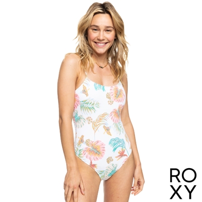 【ROXY】VALUE LINE 一件式泳裝 米色