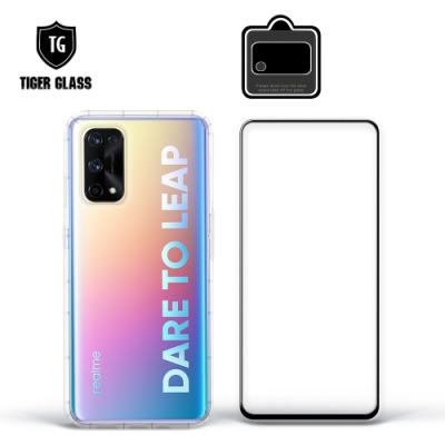 T.G realme X7 Pro 手機保護超值3件組(透明空壓殼+鋼化膜+鏡頭貼)