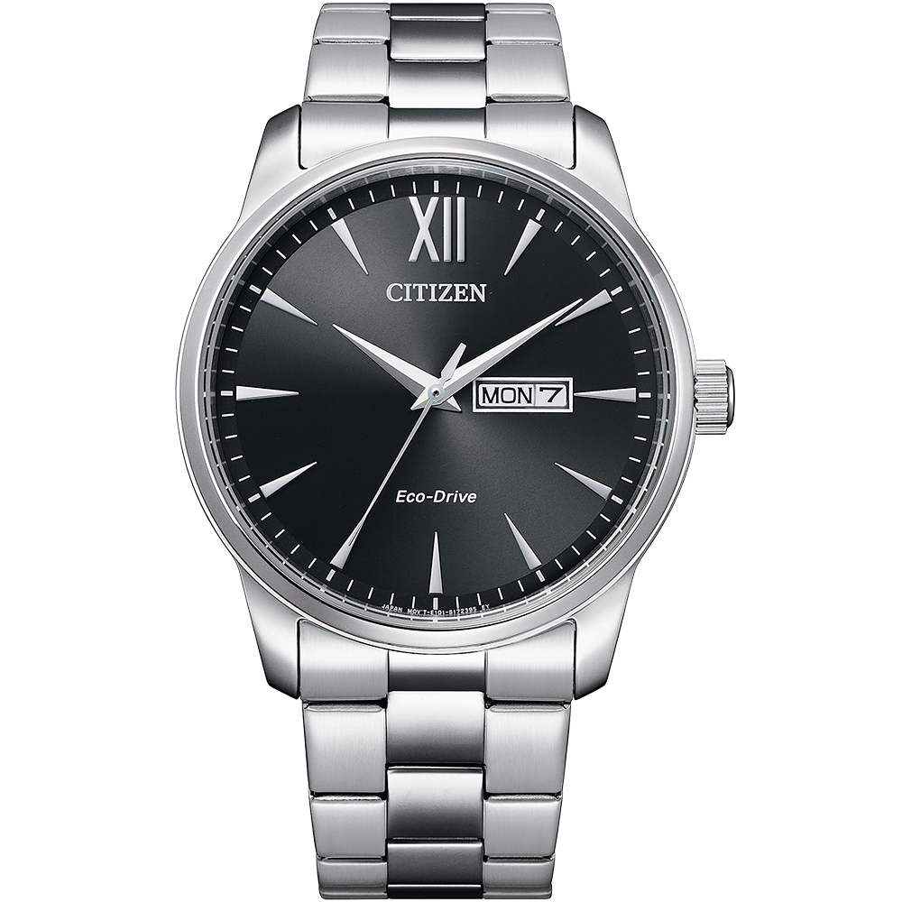 CITIZEN 星辰 光動能城市日曆手錶 BM8550-81E