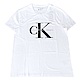 CK Calvin Klein 經典LOGO交叉黑色小C大K造型短袖T恤(白) product thumbnail 1