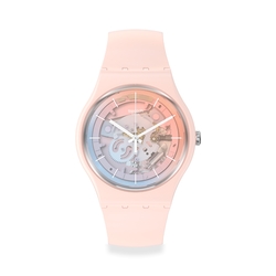 Swatch New Gent 原創系列手錶 FLEETINGLY PINK PAY! (41mm) 男錶 女錶 手錶 瑞士錶 錶