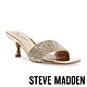 STEVE MADDEN-AMBERLY 水鑽方頭低跟涼拖鞋-金色 product thumbnail 1