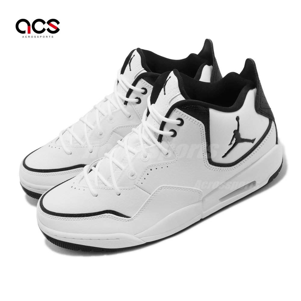 Nike 休閒鞋Jordan Courtside 23 男鞋經典白黑氣墊喬丹皮革AR1000-100