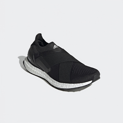 adidas 慢跑鞋 女鞋 運動鞋 襪套 緩震 ULTRABOOST SLIP ON DNA W 黑 GX5084