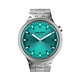 Swatch 金屬 BIG BOLD IRONY 系列手錶 AQUA SHIMMER 金屬鍊帶 松石綠 (47mm) 男錶 女錶 手錶 瑞士錶 金屬錶 product thumbnail 1