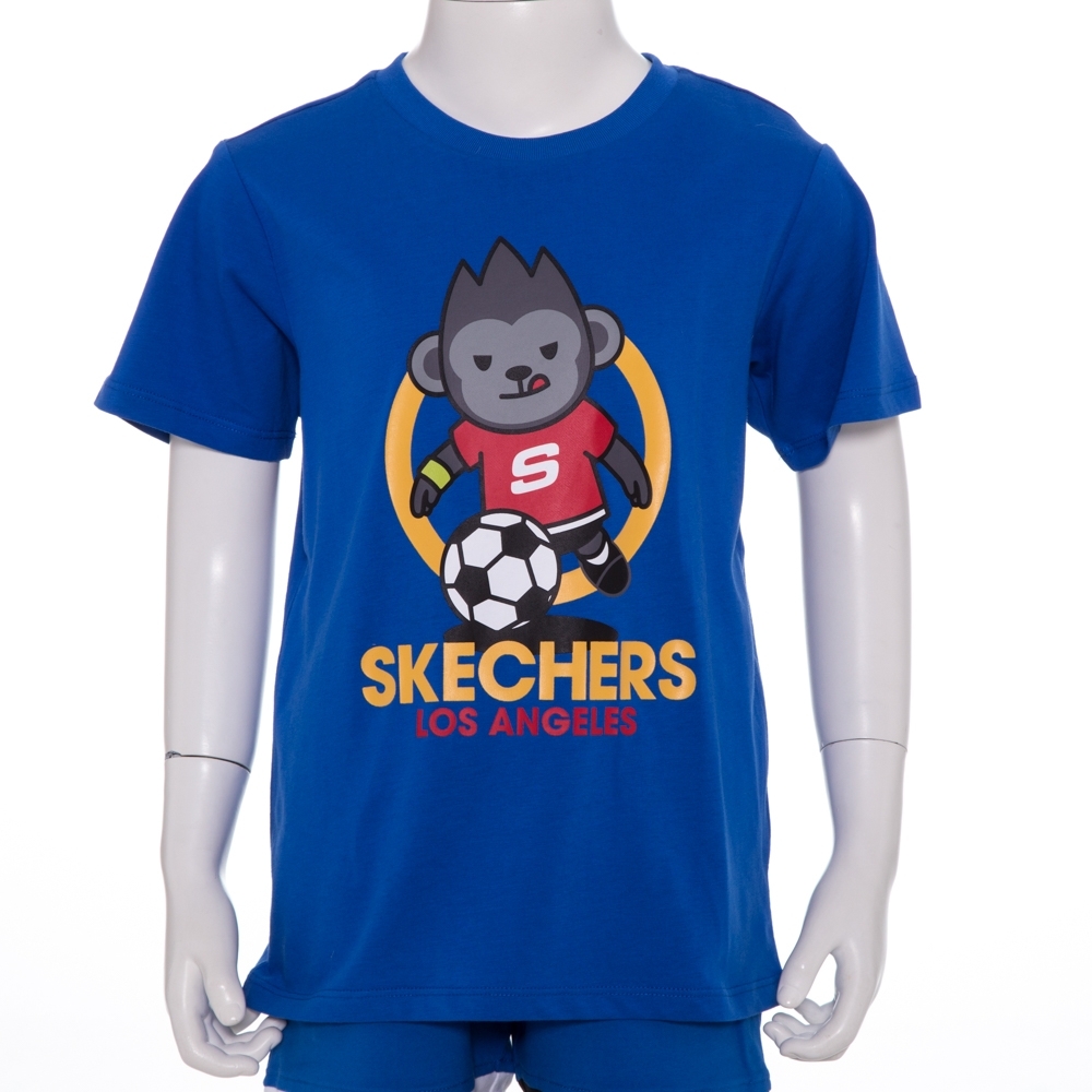 SKECHERS 男童短袖衣 - L220B041-002U