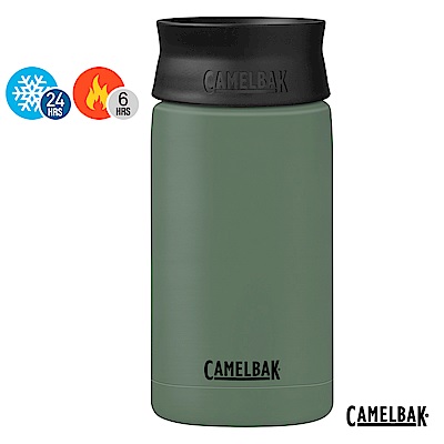 【美國 CamelBak】350ml Hot Cap 360° 保冰/溫隨行杯 灰綠