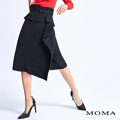 MOMA 寬腰封綁帶層次裙