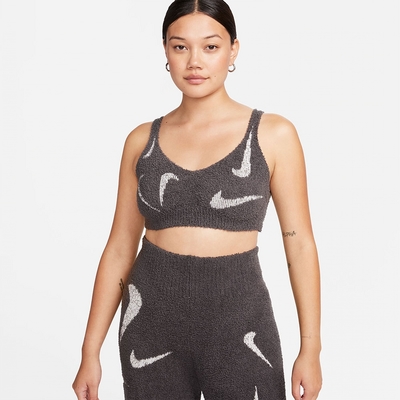 NIKE 運動內衣 女款 輕度支撐 AS W NSW COZY KNIT BRA 灰 FD4275-254