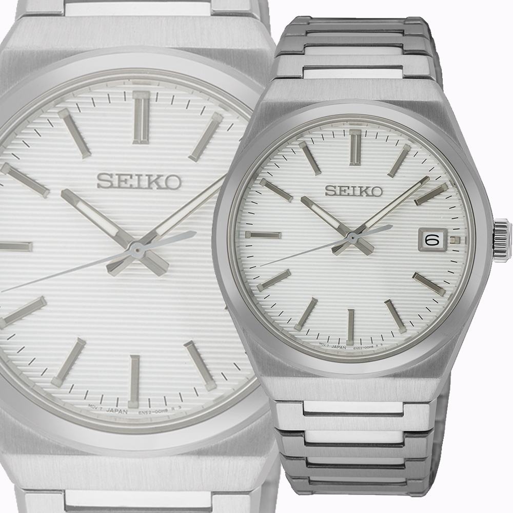 SEIKO 精工 CS系列簡約石英手錶 送禮推薦-39mm (SUR553P1/6N52-00H0S)_SK045